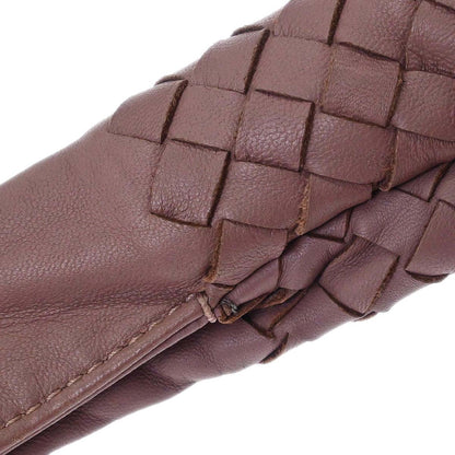 Bottega Veneta Purple Lambskin Intrecciato Hobo Handbag