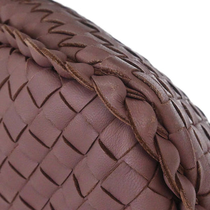 Bottega Veneta Purple Lambskin Intrecciato Hobo Handbag
