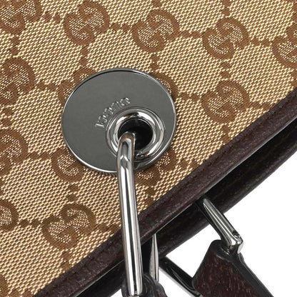 Gucci Beige Canvas GG Tote Handbag