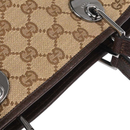 Gucci Beige Canvas GG Tote Handbag