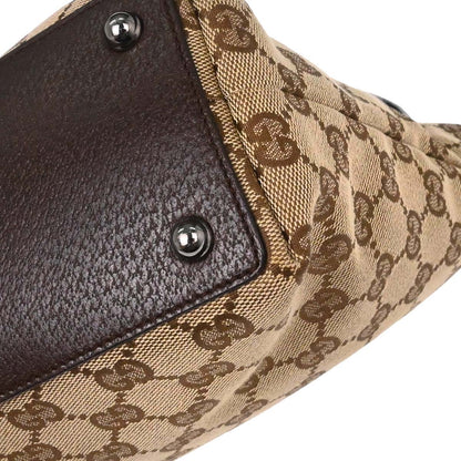 Gucci Beige Canvas GG Tote Handbag