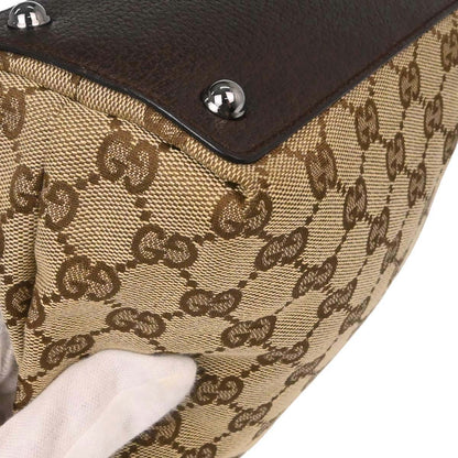 Gucci Beige Canvas GG Tote Handbag