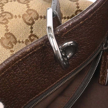 Gucci Beige Canvas GG Tote Handbag