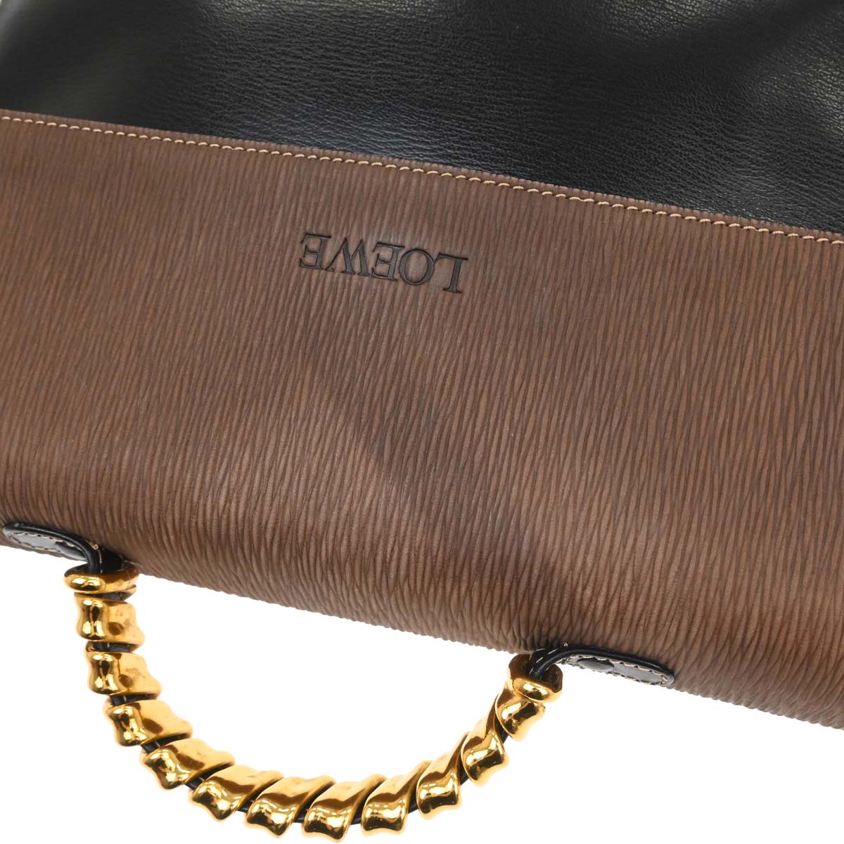 Loewe Black Leather Velasquez 2way Shoulder Handbag
