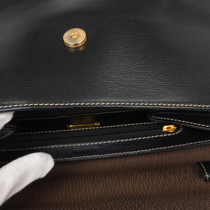 Loewe Black Leather Velasquez 2way Shoulder Handbag
