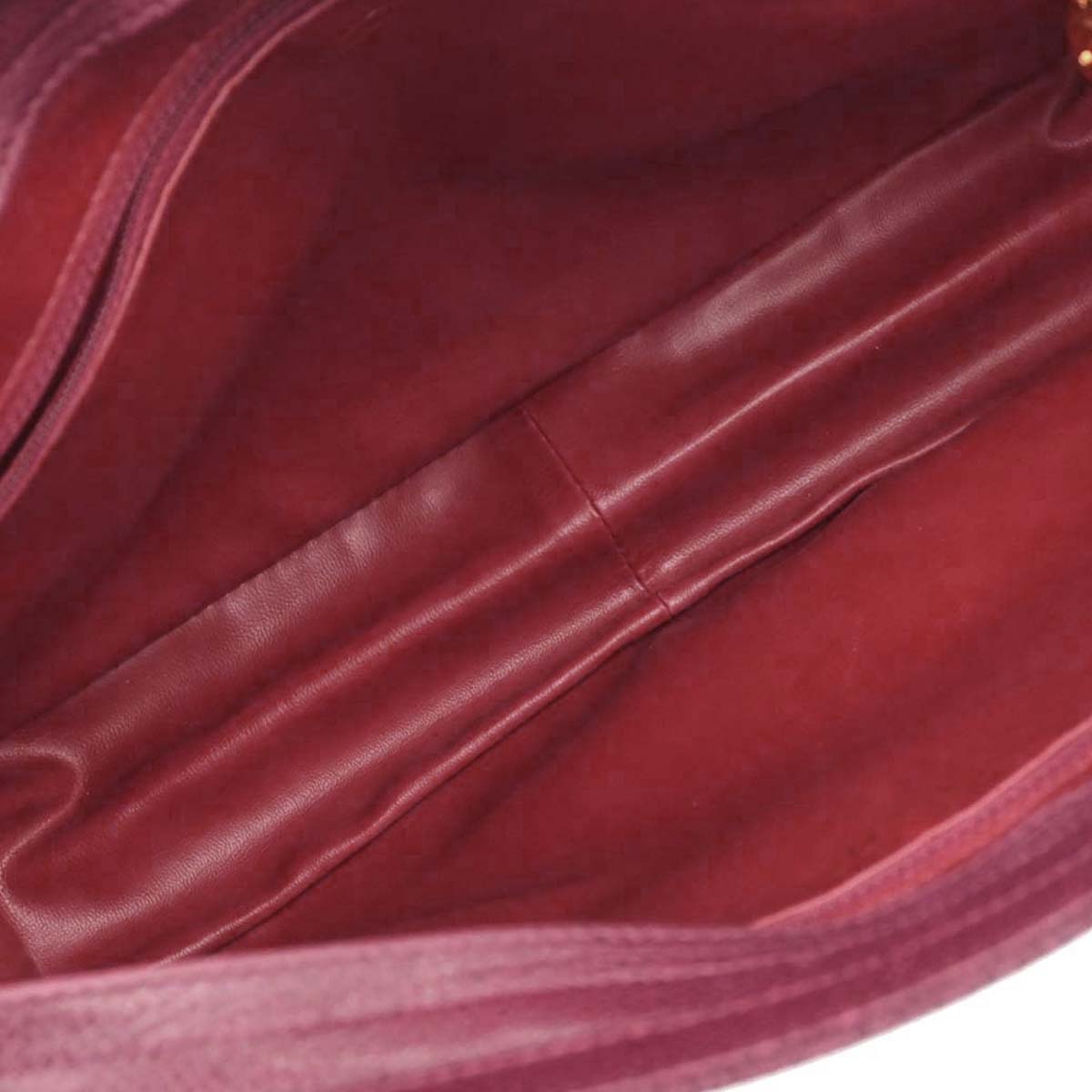 Chanel Bordeaux Caviar Skin Triple CC Shoulder Tote Bag