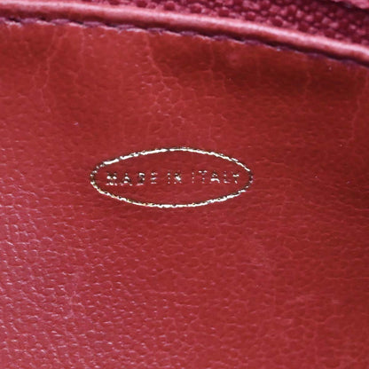 Chanel Bordeaux Caviar Skin Triple CC Shoulder Tote Bag