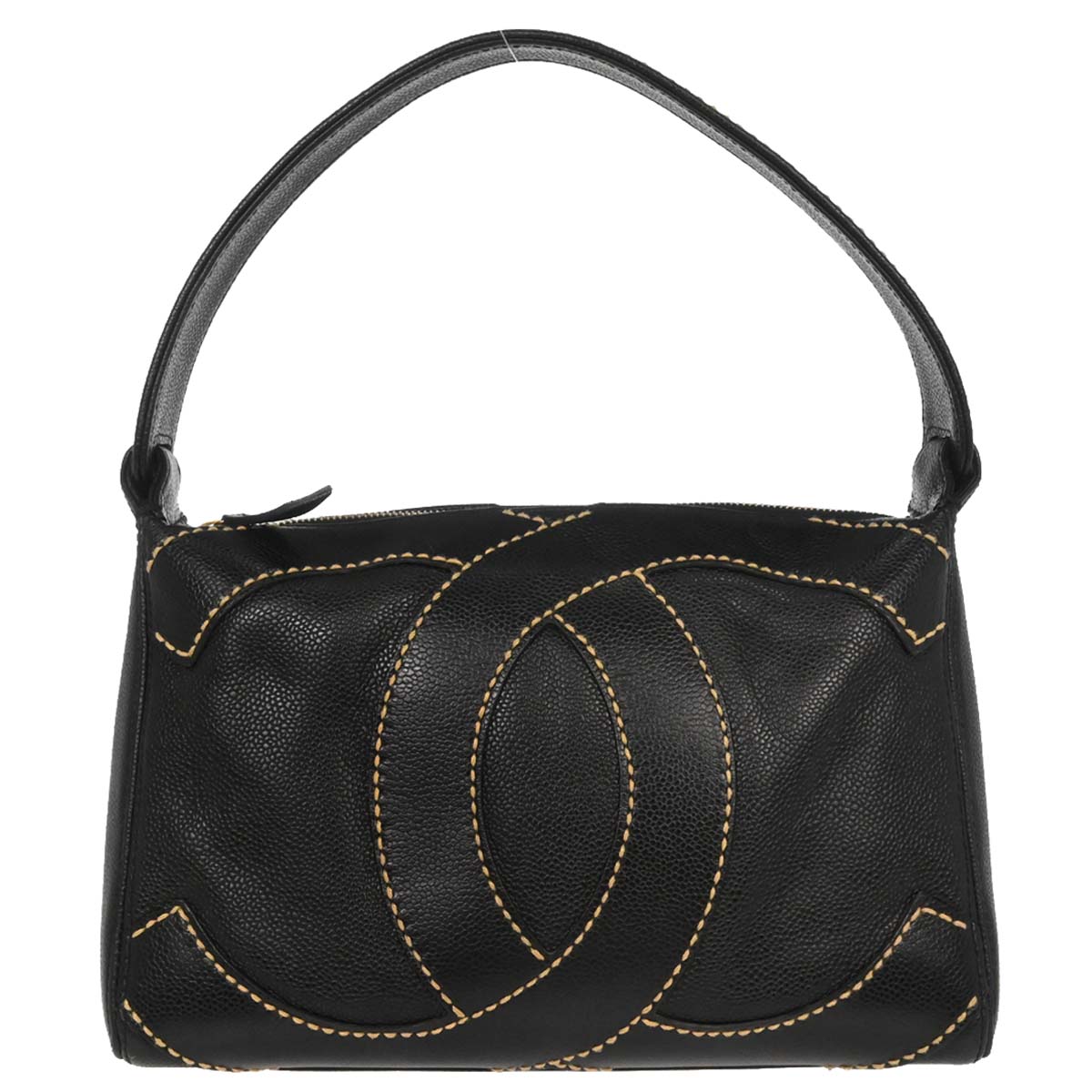 Chanel Black Caviar Skin Handbag