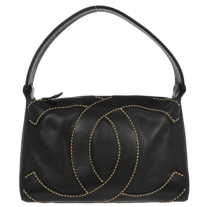 Chanel Black Caviar Skin Handbag
