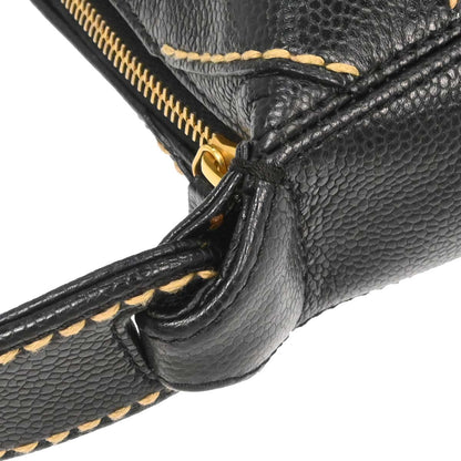 Chanel Black Caviar Skin Handbag