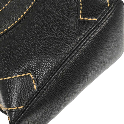 Chanel Black Caviar Skin Handbag