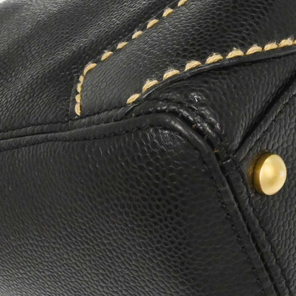 Chanel Black Caviar Skin Handbag