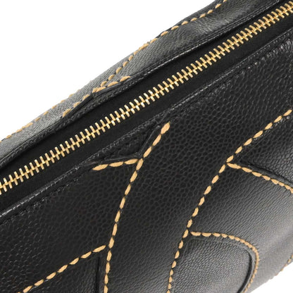 Chanel Black Caviar Skin Handbag