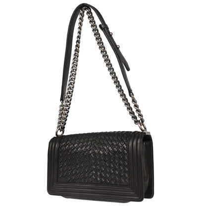 Boy Chanel 2018-2019 Black Lambskin Medium Shoulder Bag