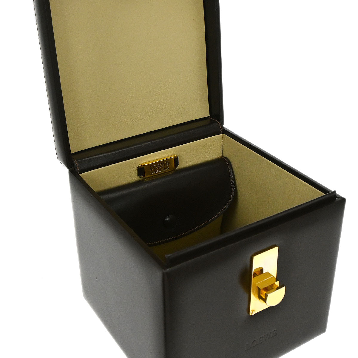Loewe Brown Leather Vanity Handbag Box