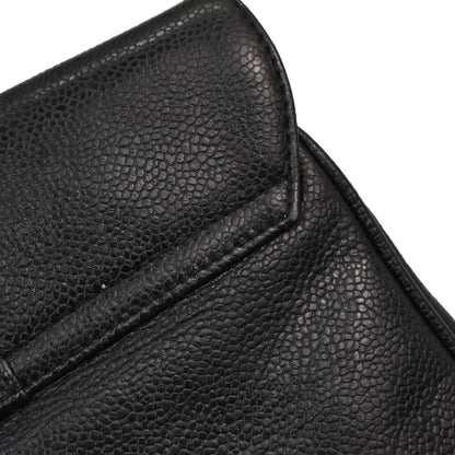 Chanel Black Caviar Skin Triple CC Backpack