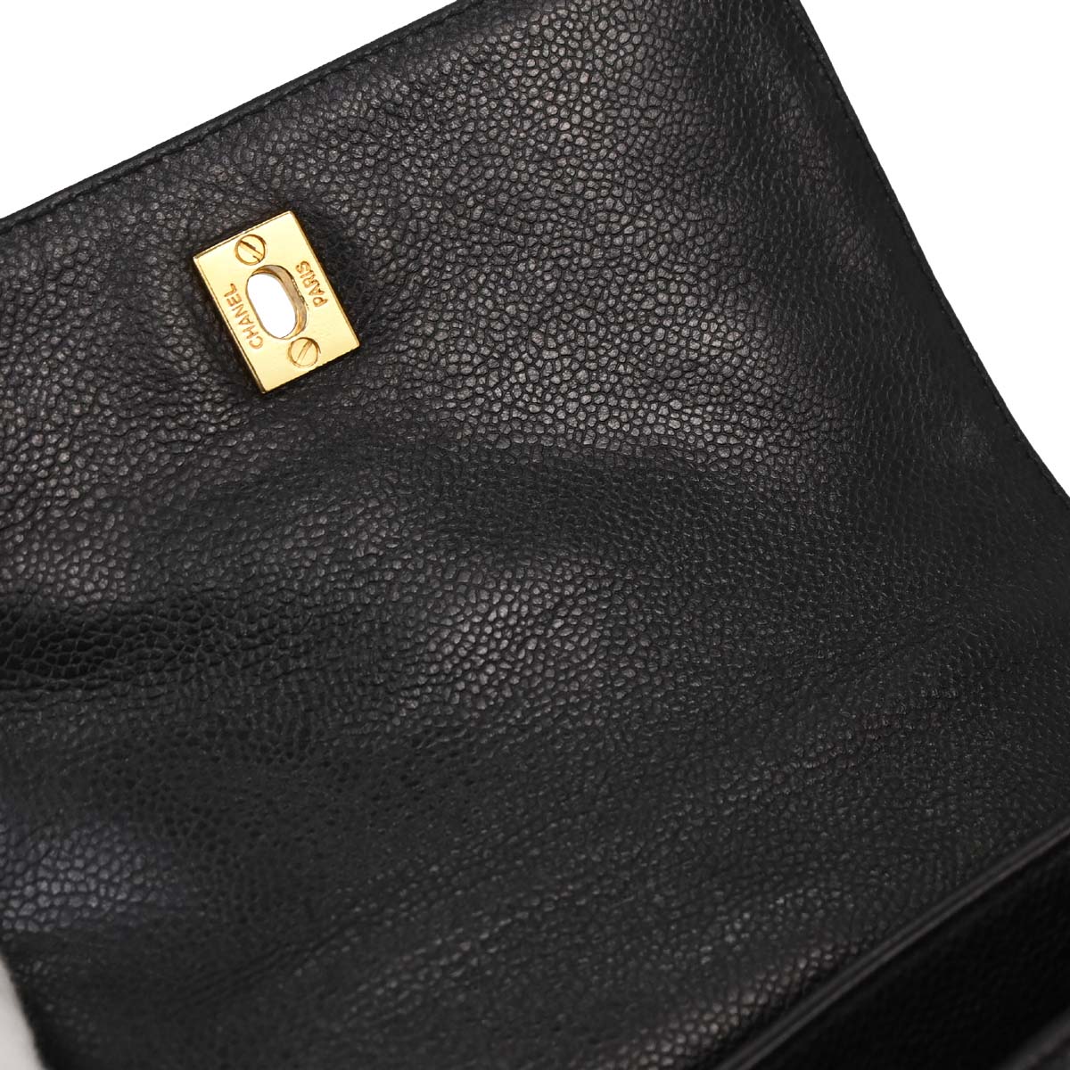 Chanel Black Caviar Skin Triple CC Backpack