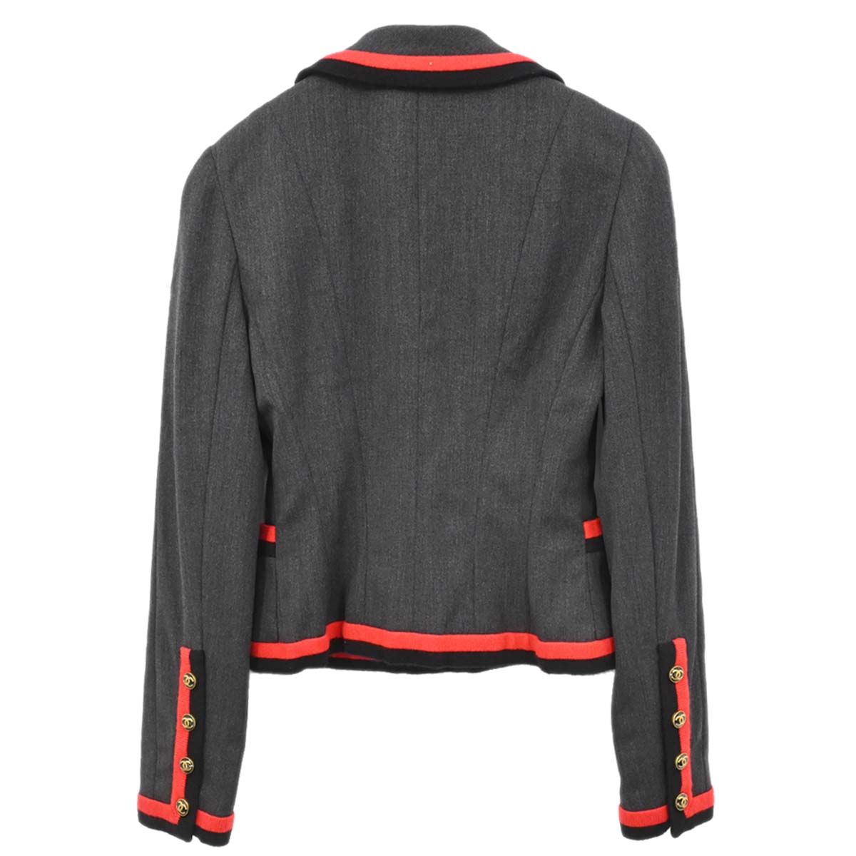 Chanel 1994 Single Breasted Jacket Gray #36