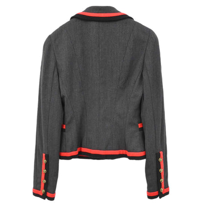 Chanel 1994 Single Breasted Jacket Gray #36