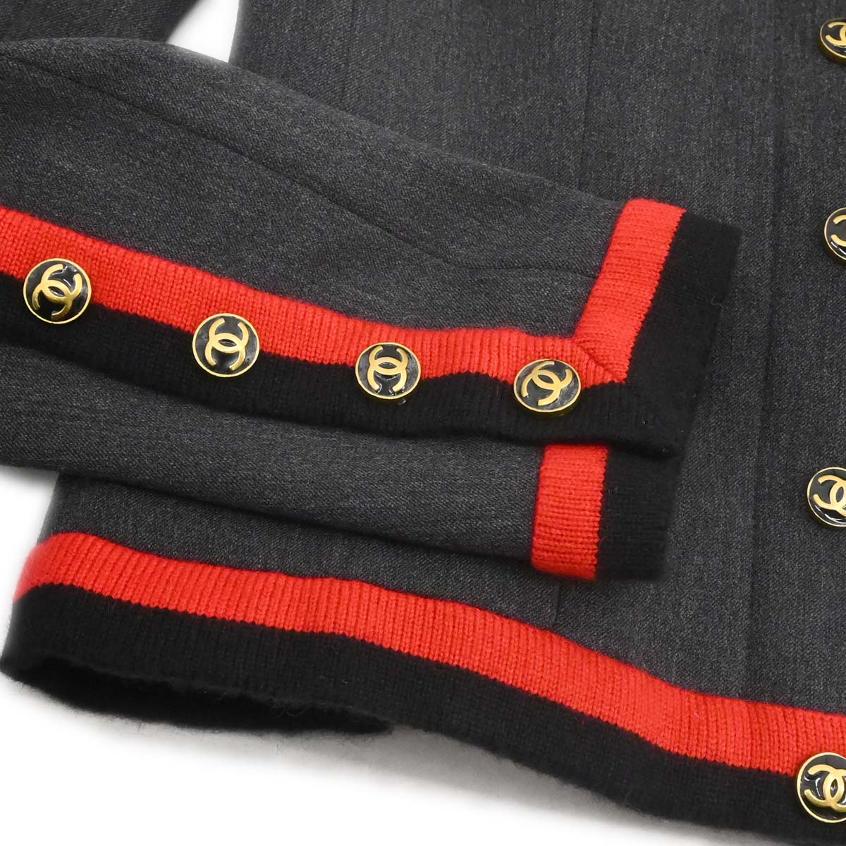 Chanel 1994 Single Breasted Jacket Gray #36
