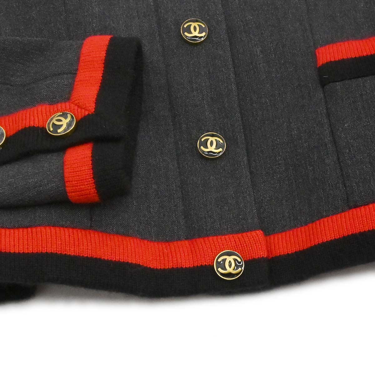 Chanel 1994 Single Breasted Jacket Gray #36