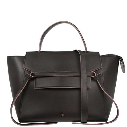 Celine Dark Gray Belt Bag 2way Shoulder Handbag