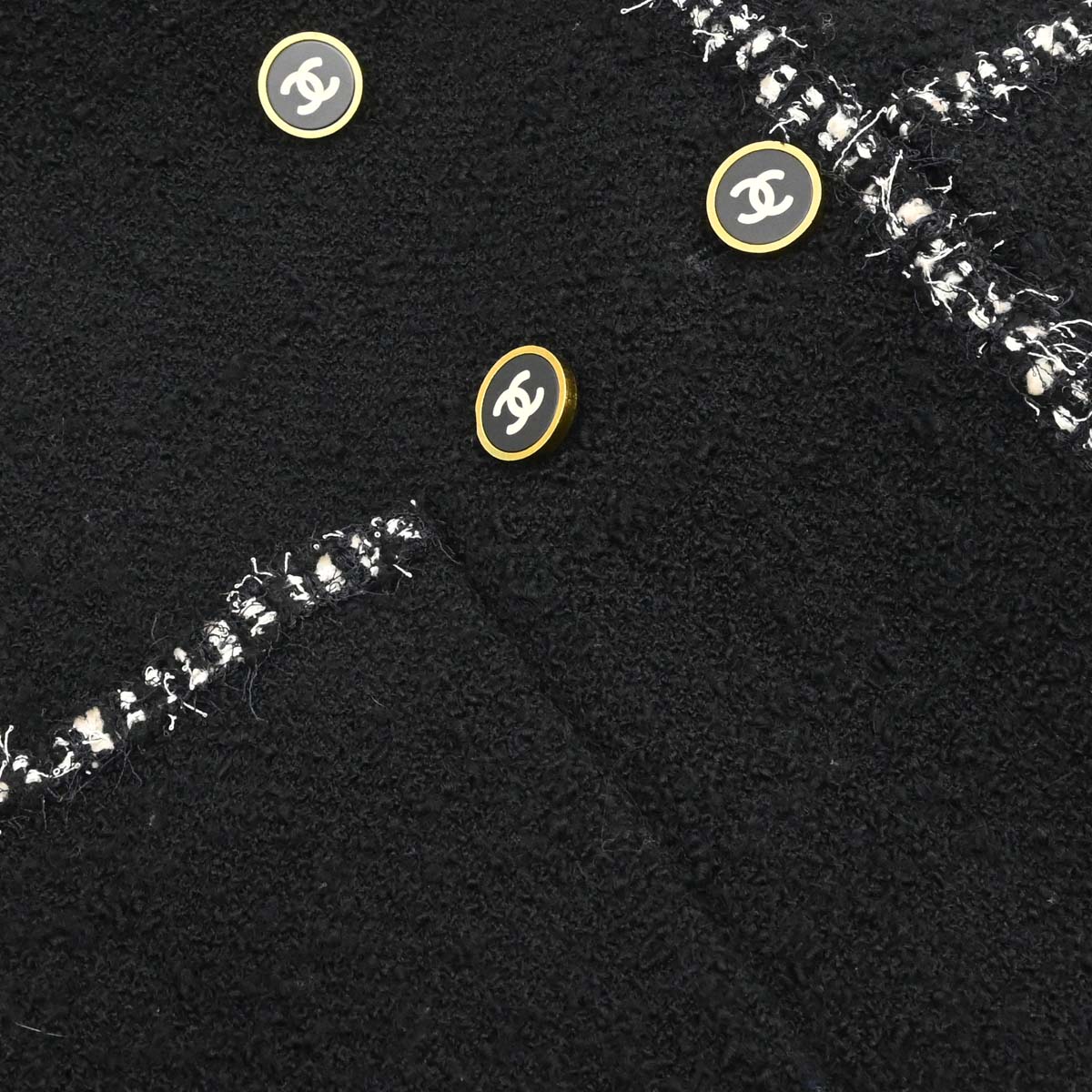 Chanel 1994 Double Breasted Jacket Black #38