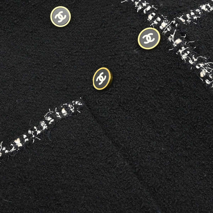 Chanel 1994 Double Breasted Jacket Black #38