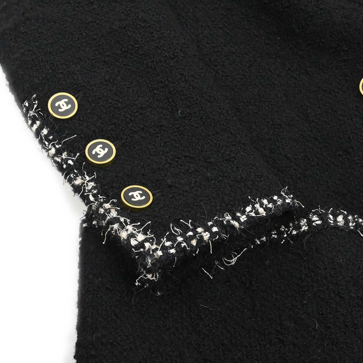 Chanel 1994 Double Breasted Jacket Black #38