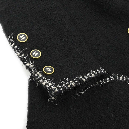 Chanel 1994 Double Breasted Jacket Black #38