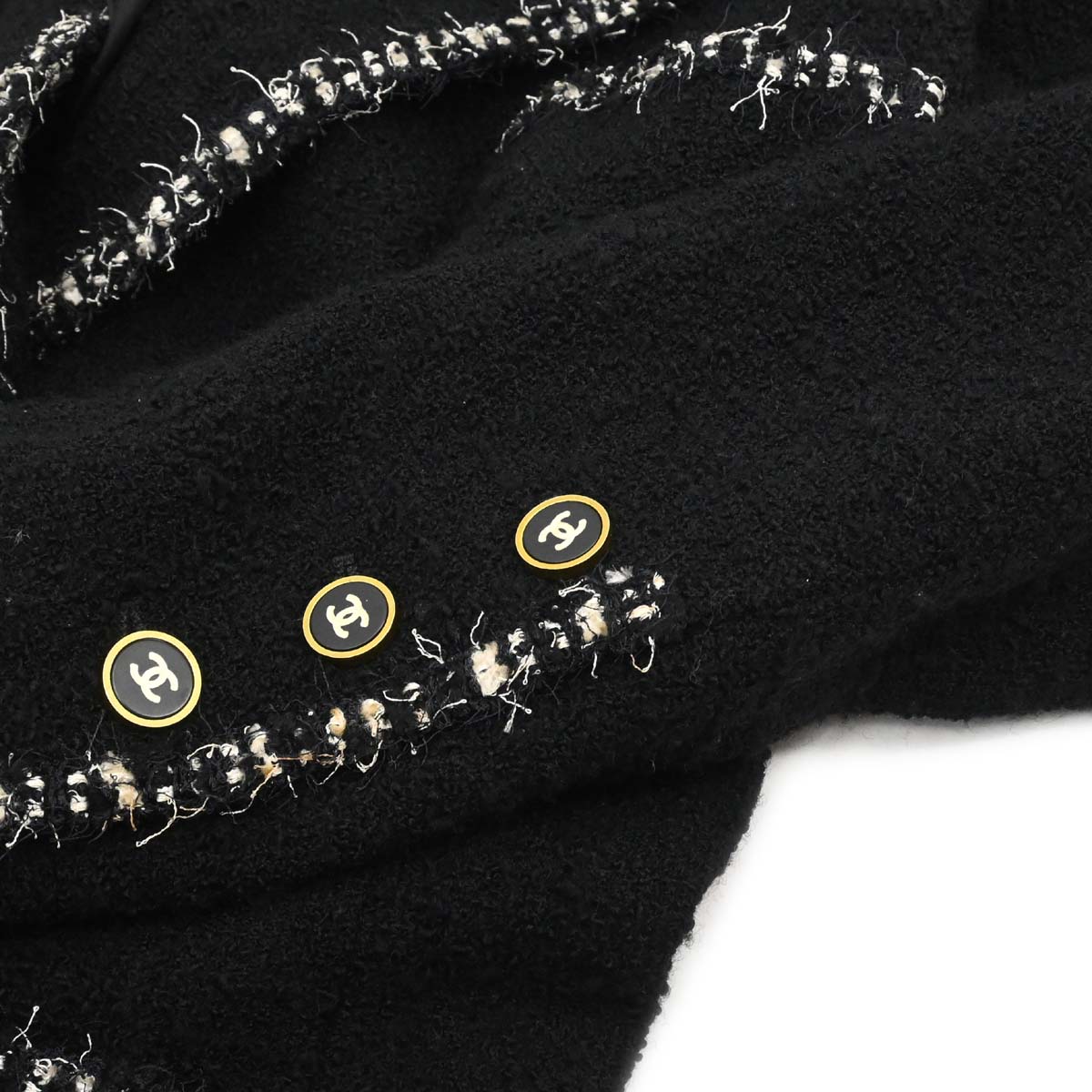Chanel 1994 Double Breasted Jacket Black #38