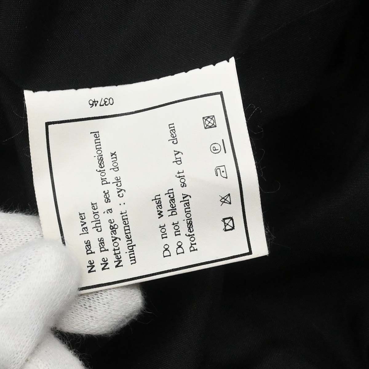 Chanel 1994 Double Breasted Jacket Black #38