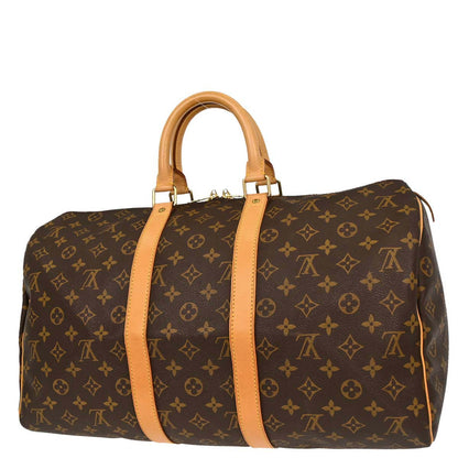 Louis Vuitton Monogram Keepall 45 Travel Handbag M41428