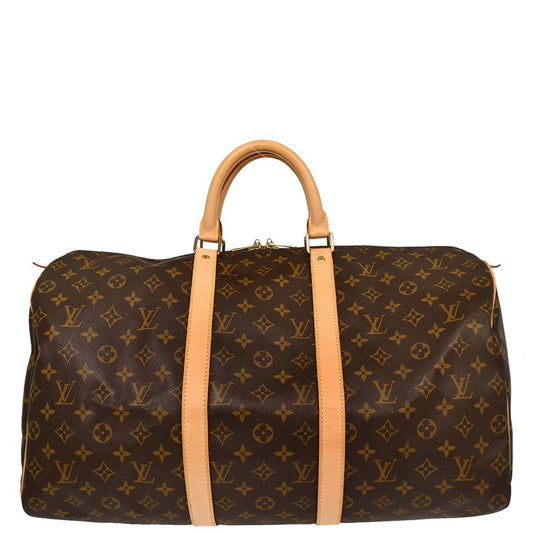 Louis Vuitton Monogram Keepall 50 Duffle Travel Handbag M41426