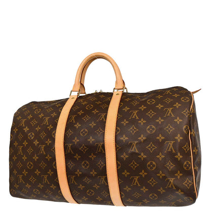 Louis Vuitton Monogram Keepall 50 Duffle Travel Handbag M41426