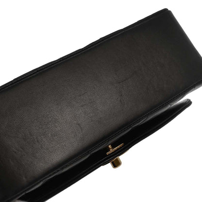 Chanel Black Lambskin Small Diana Shoulder Bag