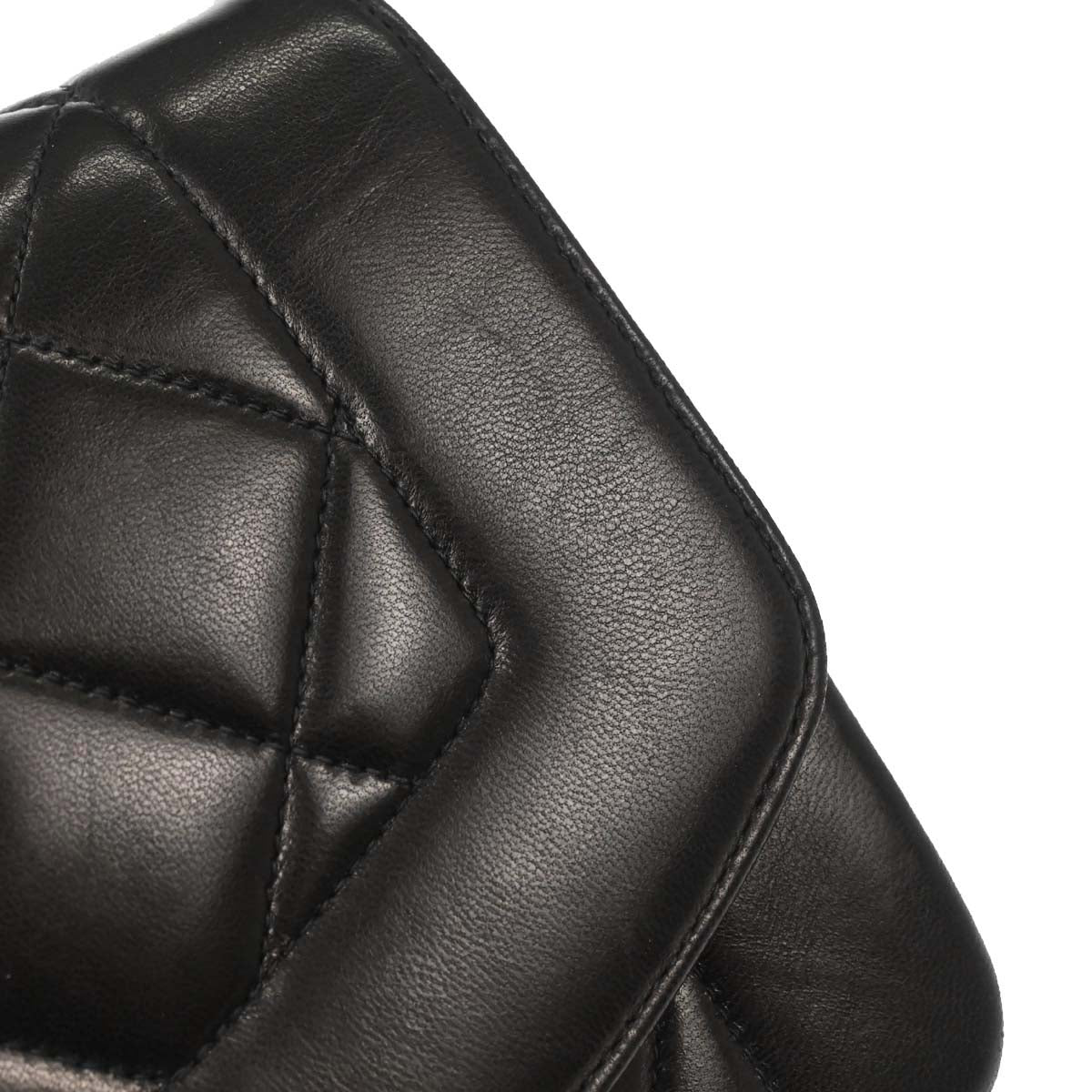 Chanel Black Lambskin Small Diana Shoulder Bag