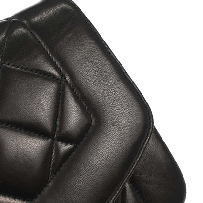 Chanel Black Lambskin Small Diana Shoulder Bag