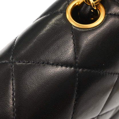 Chanel Black Lambskin Small Diana Shoulder Bag