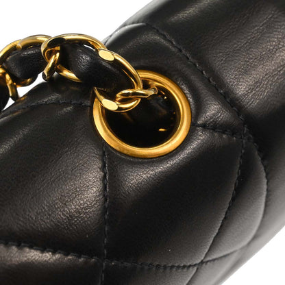 Chanel Black Lambskin Small Diana Shoulder Bag