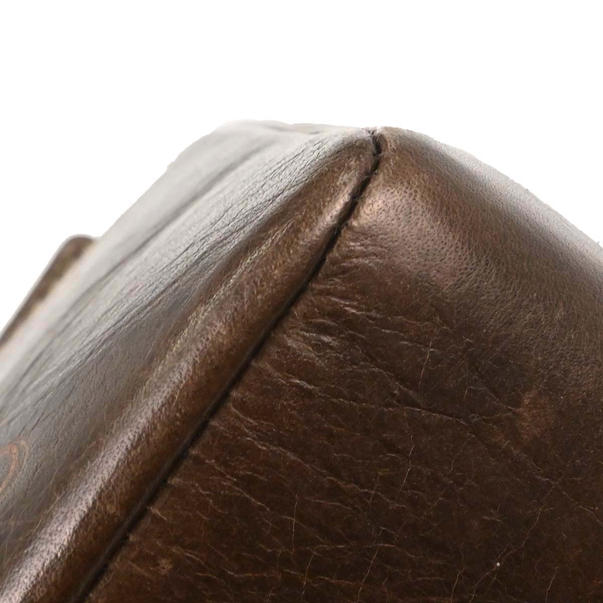 Chanel Brown Calfskin Graffiti Handbag