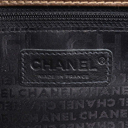 Chanel Brown Calfskin Graffiti Handbag