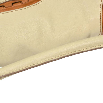 Christian Dior Beige Leather Saddle Handbag