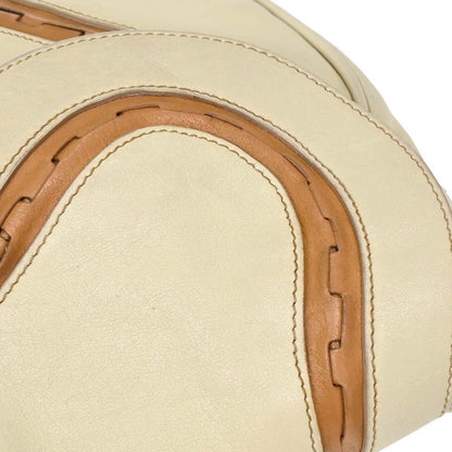 Christian Dior Beige Leather Saddle Handbag
