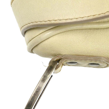 Christian Dior Beige Leather Saddle Handbag