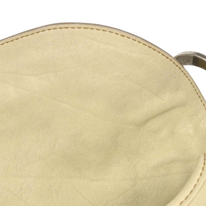 Christian Dior Beige Leather Saddle Handbag
