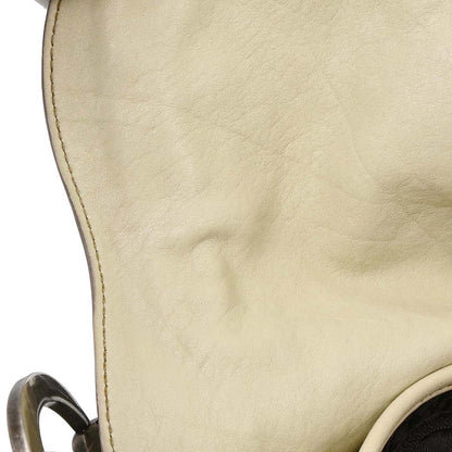 Christian Dior Beige Leather Saddle Handbag