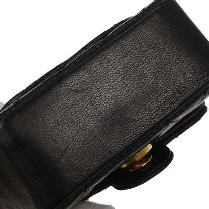 Chanel Black Lambskin Classic Flap Micro Bum Belt Bag