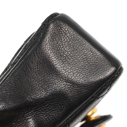 Chanel Black Lambskin Classic Flap Micro Bum Belt Bag