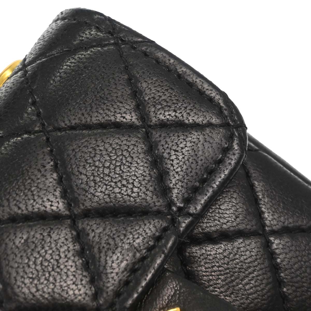 Chanel Black Lambskin Classic Flap Micro Bum Belt Bag